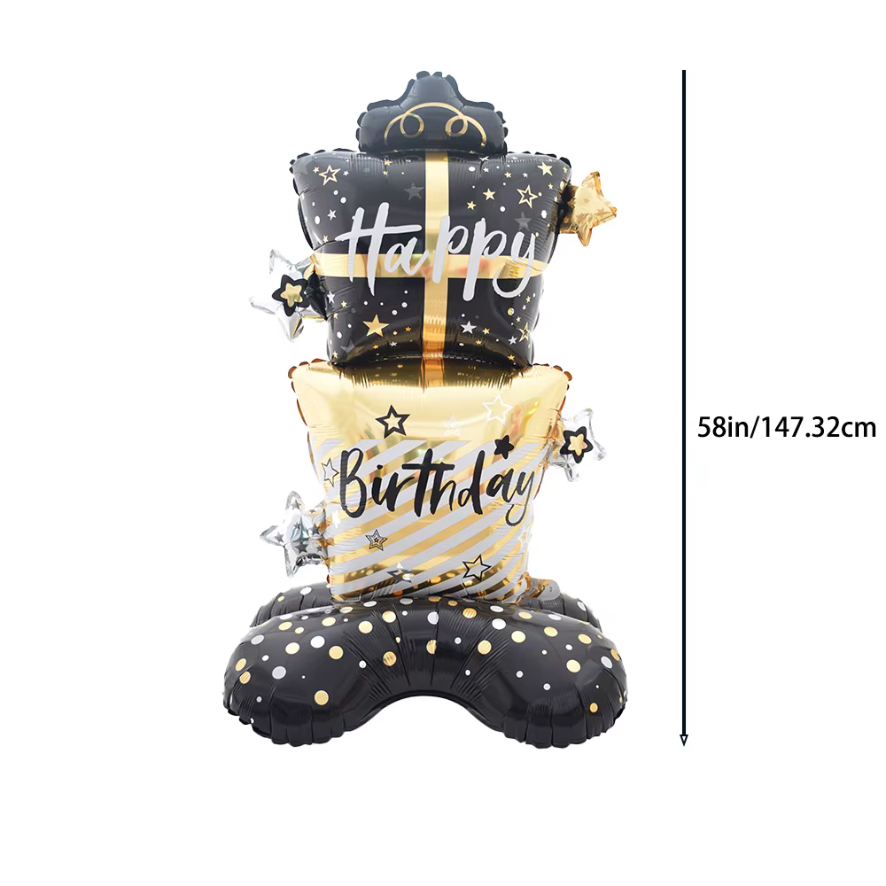 Coffret cadeau d'anniversaire sur pied