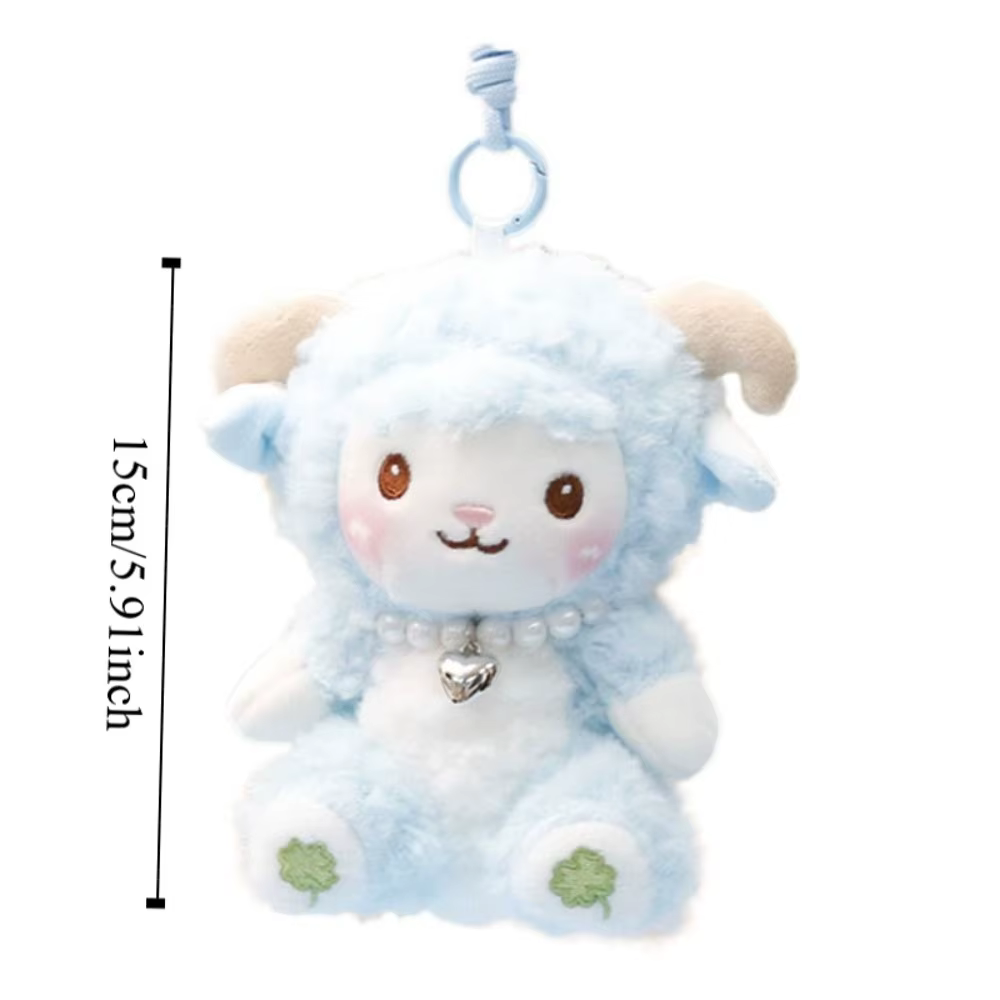 Mignon PP coton petit mouton porte-clés moelleux confortable dessin animé Animal en peluche doux Collection