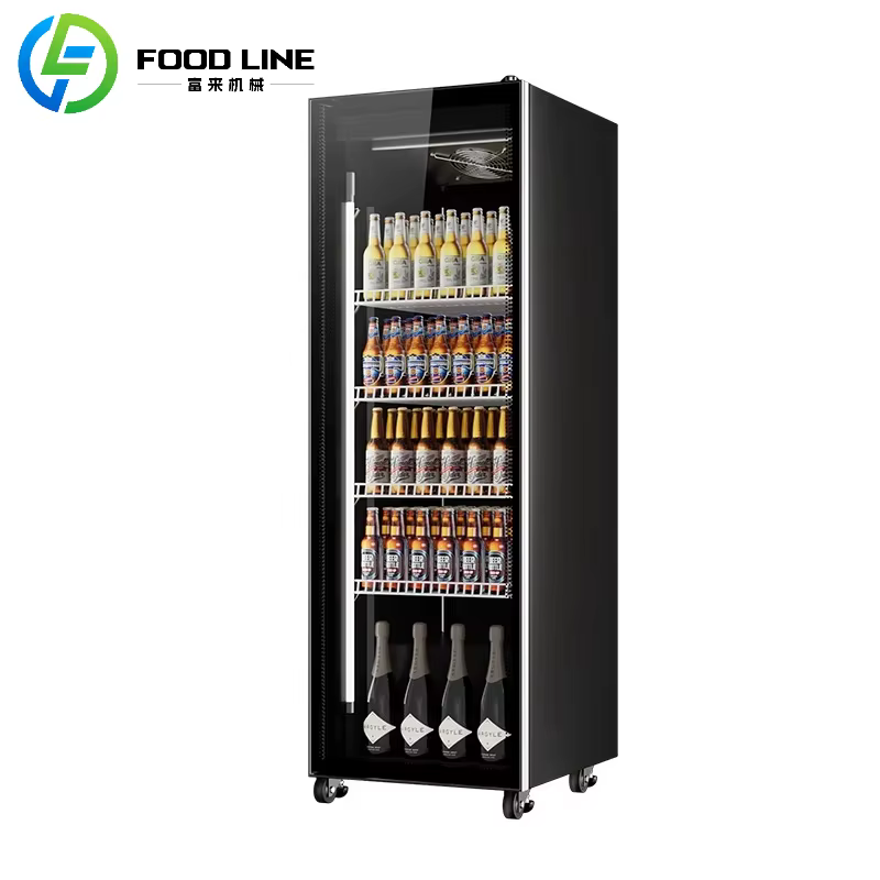 Vitrine réfrigérée professionnelle verticale avec porte vitrée pour objets de collection, vin, usage domestique, sur mesure