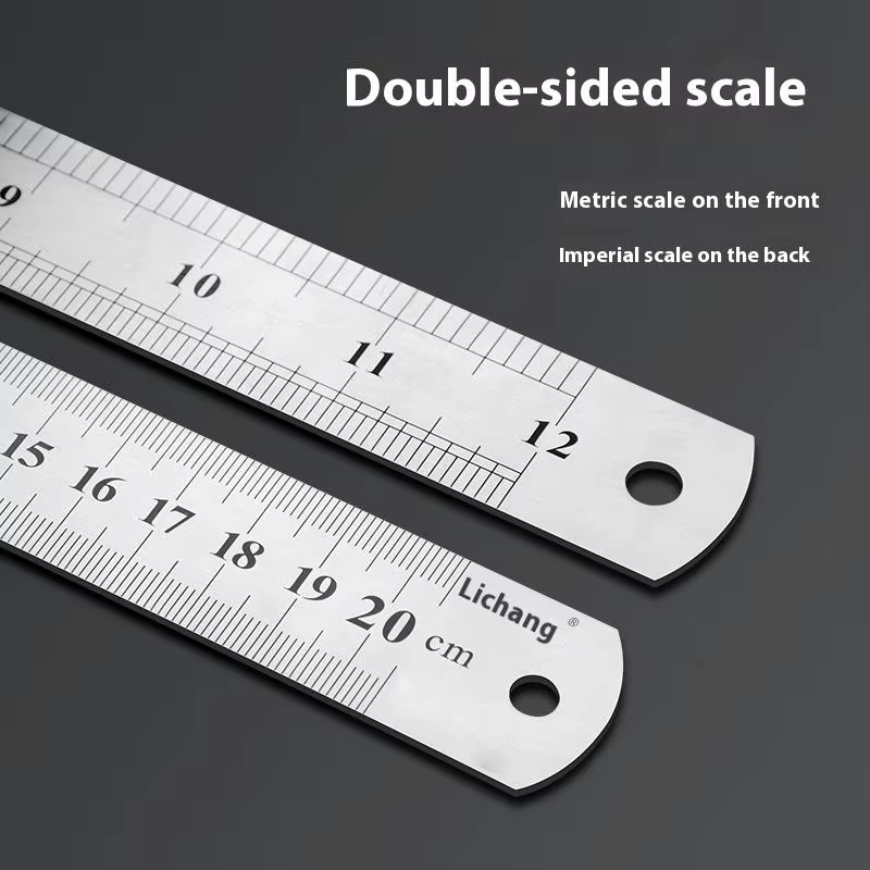 Règle en métal de 15 cm/20 cm/30 cm/40 cm/50/60 cm