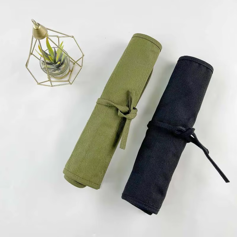 Sac de rangement pour pinceaux de peinture, 22 compartiments pour pinceaux d'aquarelle et de gouache, sac de rangement pour pinceaux de calligraphie, sac à stylos enroulable