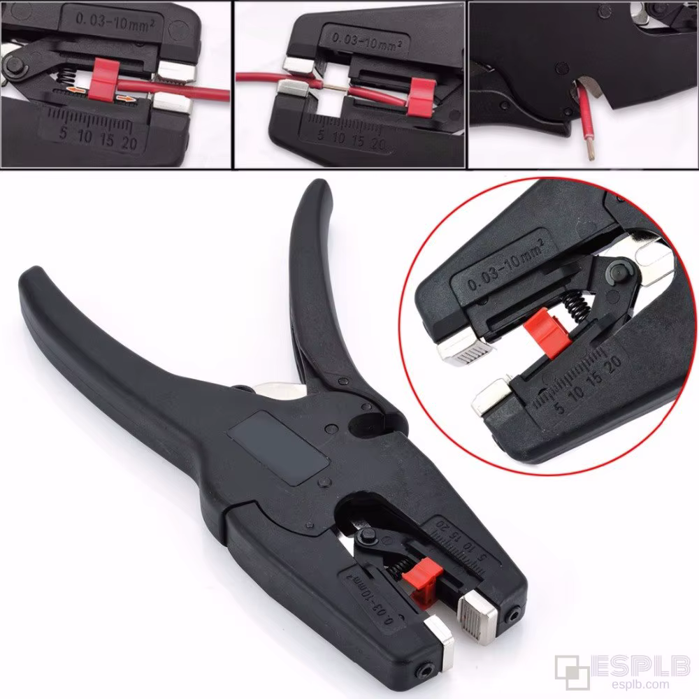 ESPLB 0.03-10mm dénudeur de fil isolation à nez plat pince à dénuder électrique pour outils à main auto-ajustables