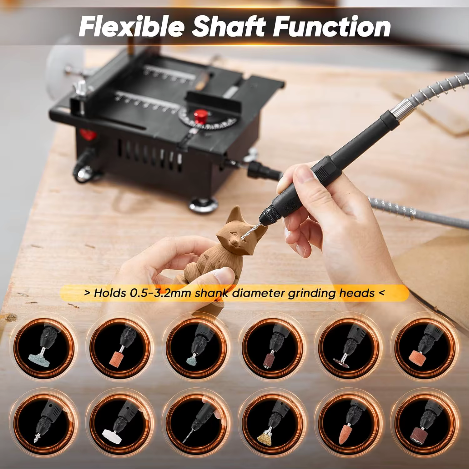 Mini scie de Table multifonctionnelle 100W