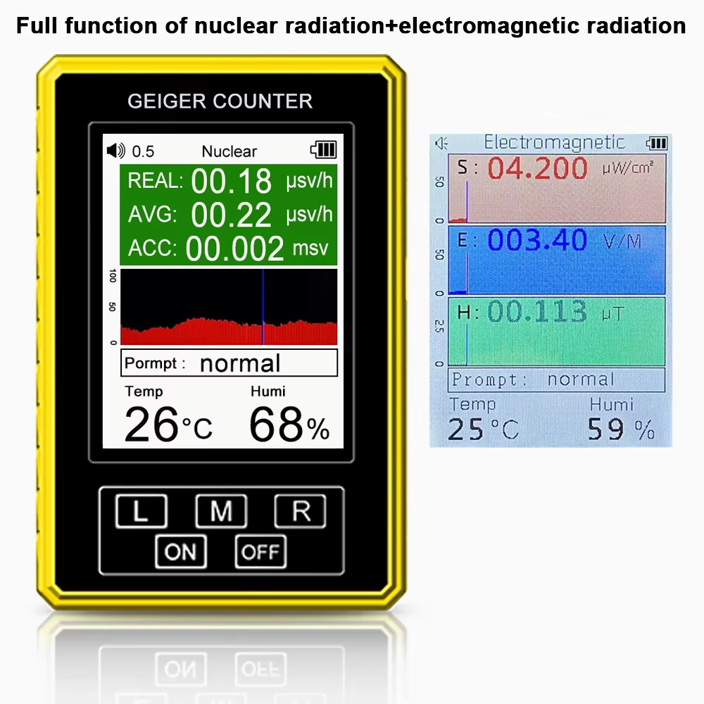 Détecteur de rayonnement nucléaire EMF numérique Portable XR-3 Pro, compteur Geiger pour des mesures électromagnétiques précises