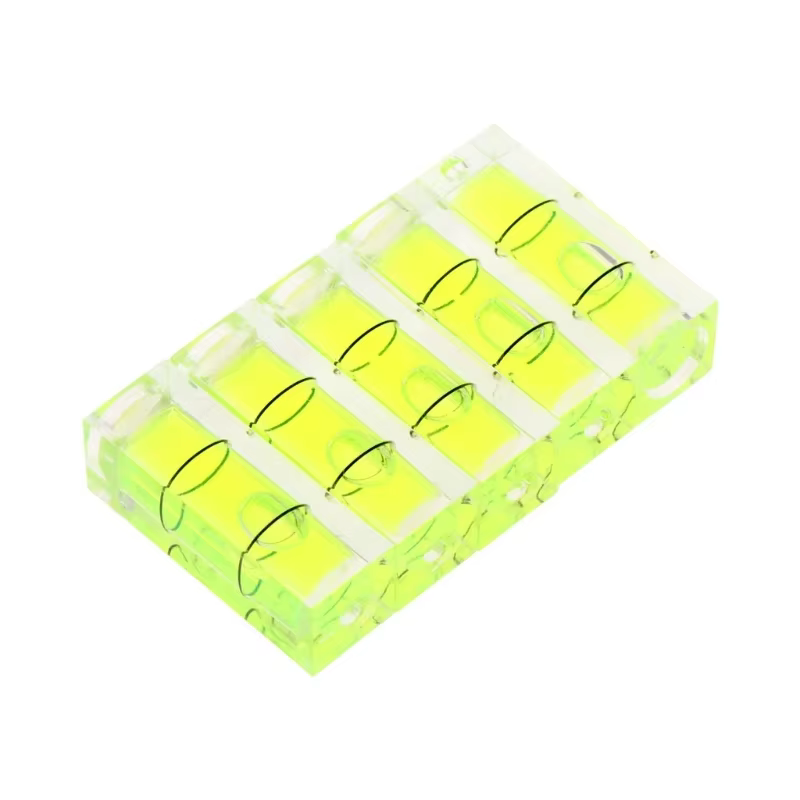 29 mm x 10 mm niveau carré mini bulle nivellement petits niveaux 5 pièces