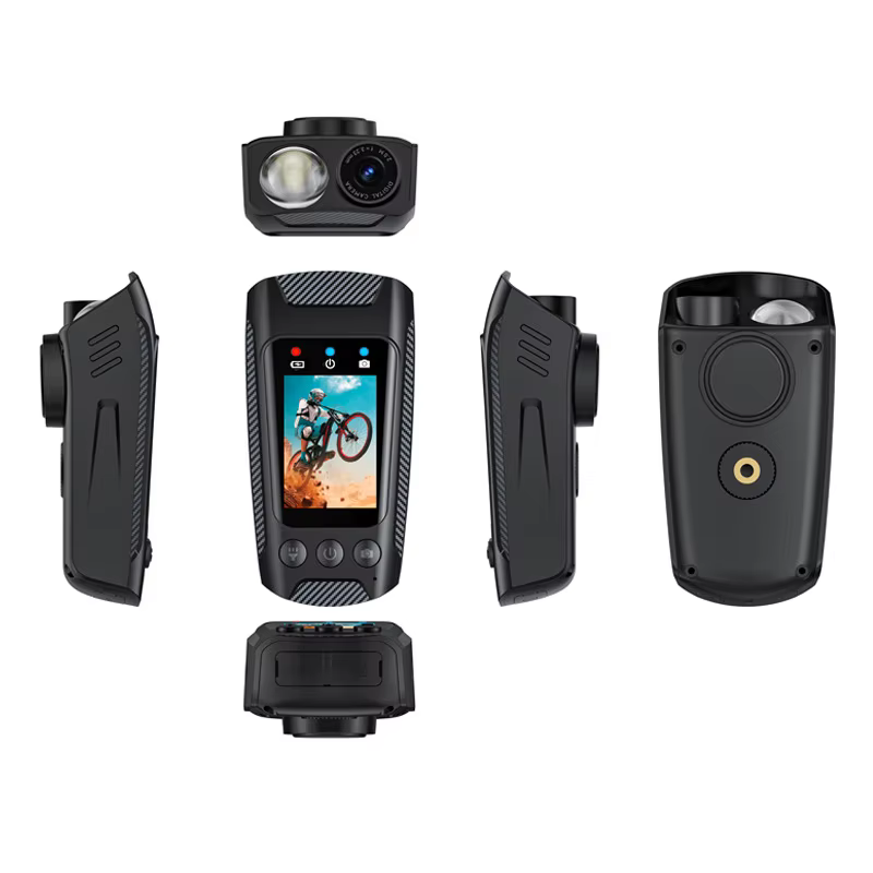 Caméra d'action HD 4K 60FPS pour casque de moto