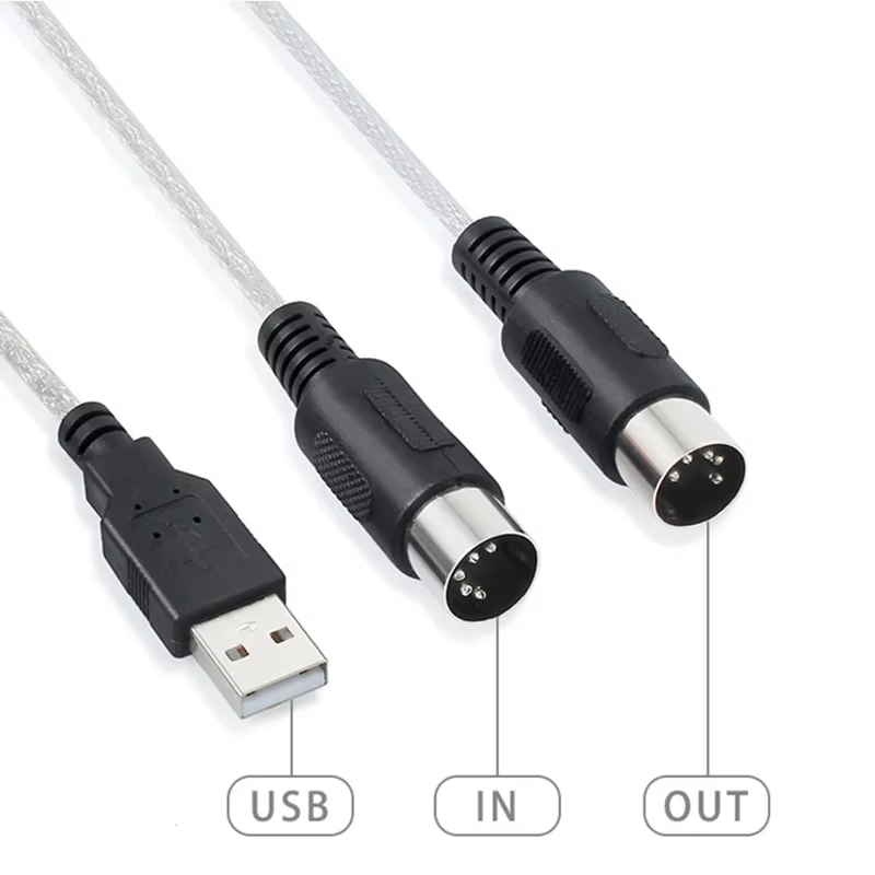 Câble audio pour clavier vers PC, interface USB ACity I, convertisseur de câble, USB IN-OUT