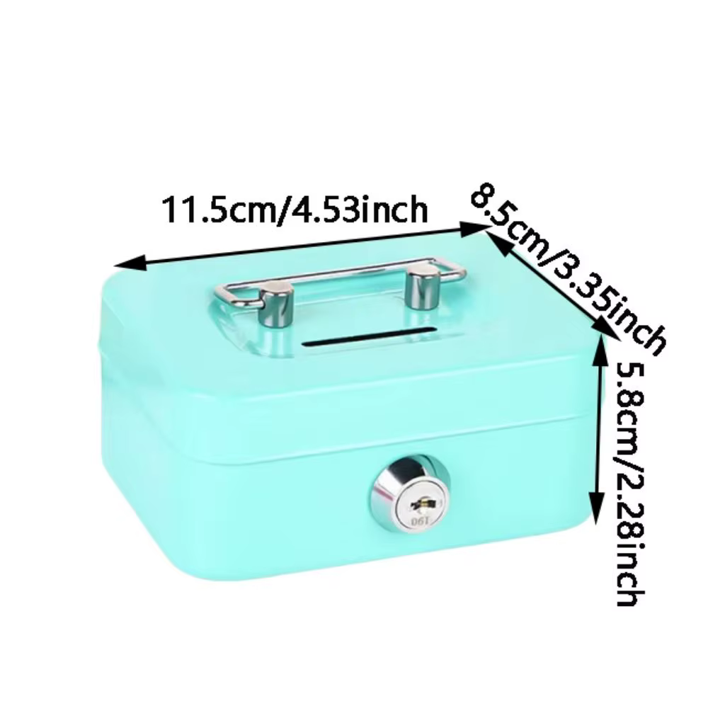 Mini tirelire verrouillable avec clé