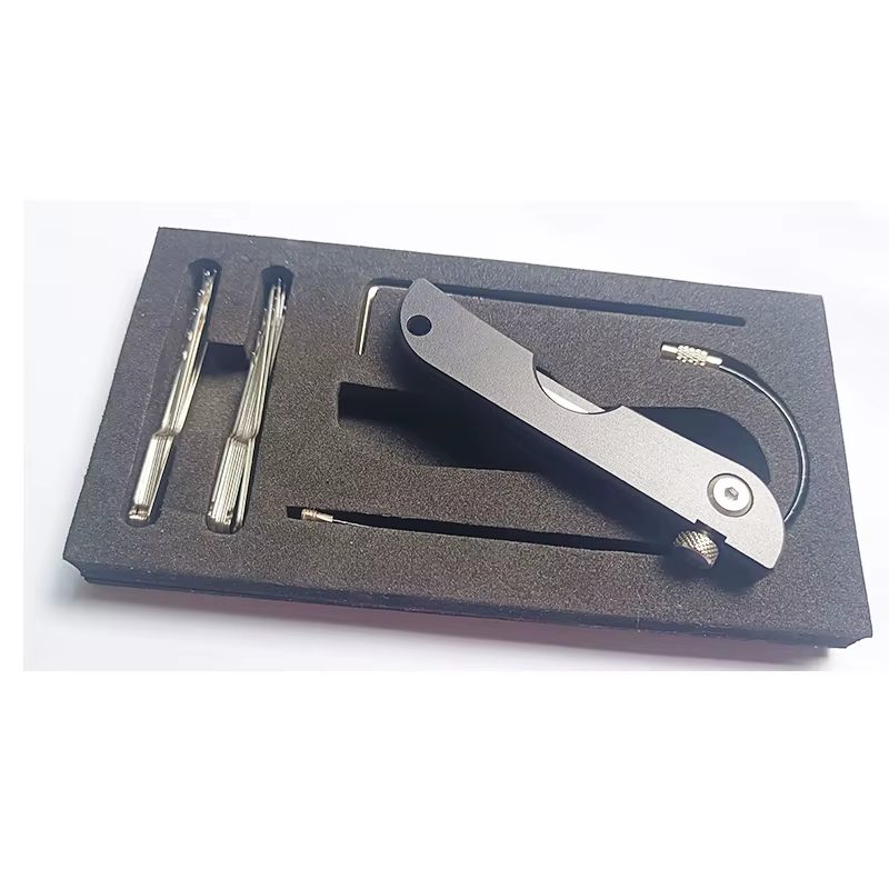 Nouveauté 24 pièces outil de réparation de clé remplaçable pratique 24 en 1 outils de serrurier portables en acier inoxydable