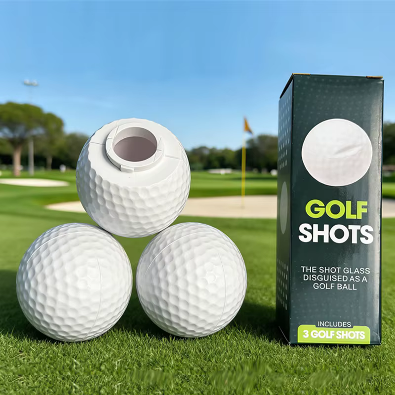 Nouveau Verre à Vin Créatif Golf – Verre à Vin Exclusif pour Événements – Emballage Cadeau Boîte Couleur Golf – Idéal pour les Golfeurs