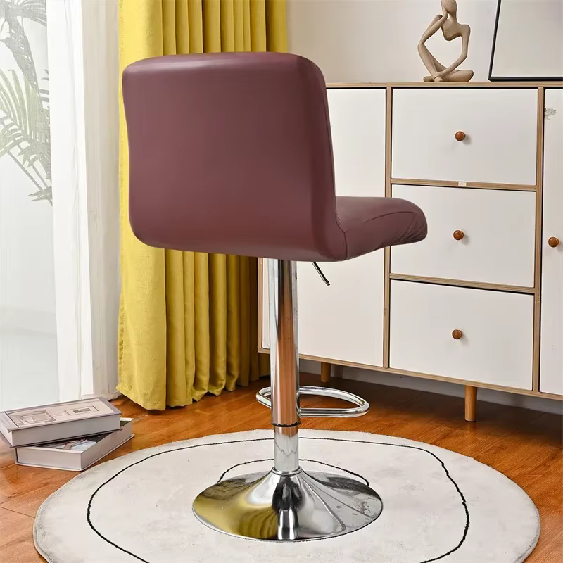 Housse de chaise de tabouret de Bar en cuir Pu