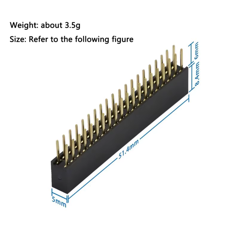 1 pièces 2*20 trois couches pas surélevé 2.54mm GPIO siège femelle à rangée surélevée adapté pour Raspberry PI 3B 3B + 4B