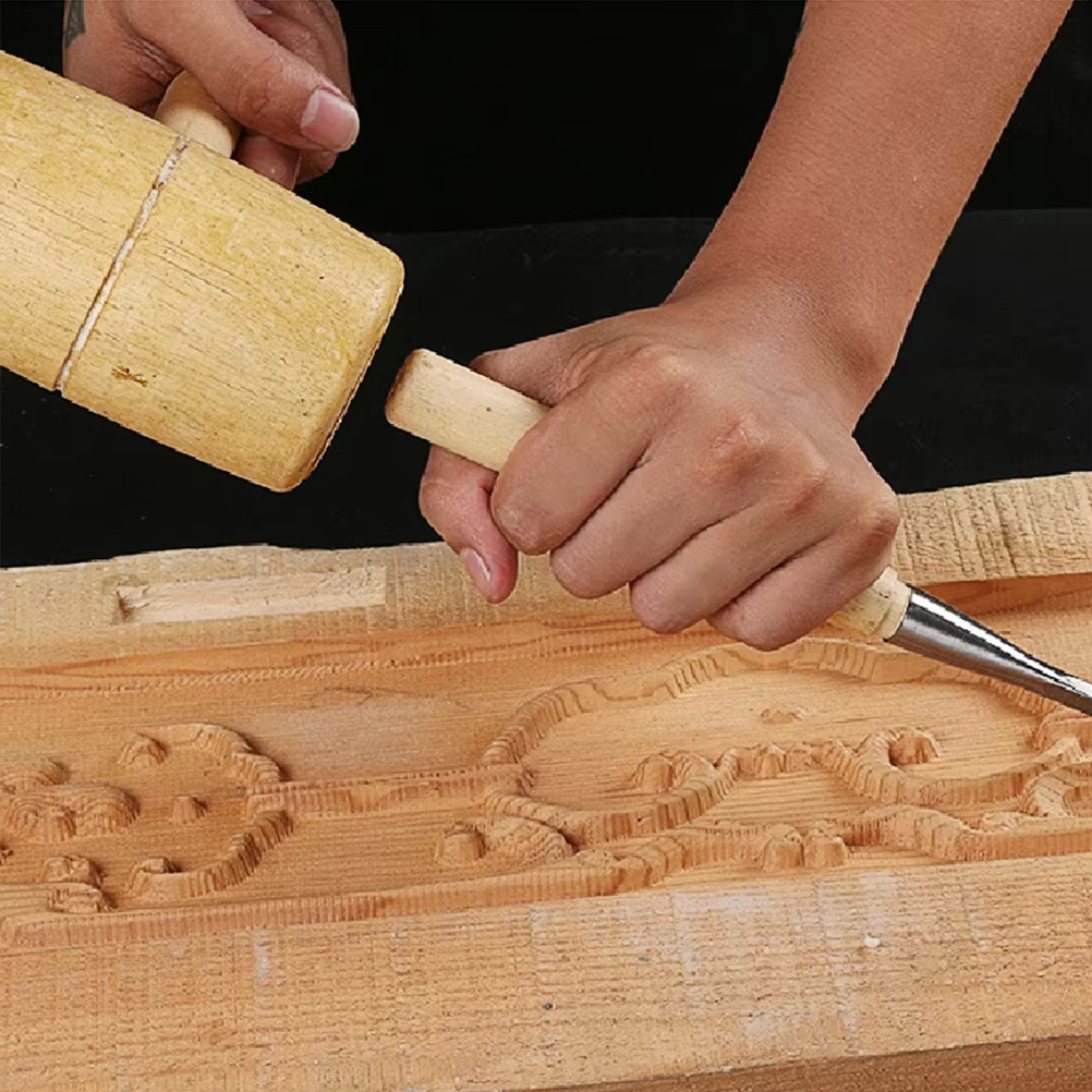 Marteau de maillet en bois pour calcul