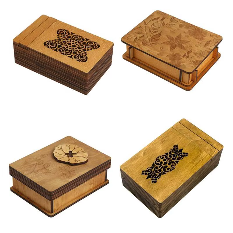 Dest nouveauté stimulant magique boîte secrète en bois Puzzle logique casse-tête Puzzles