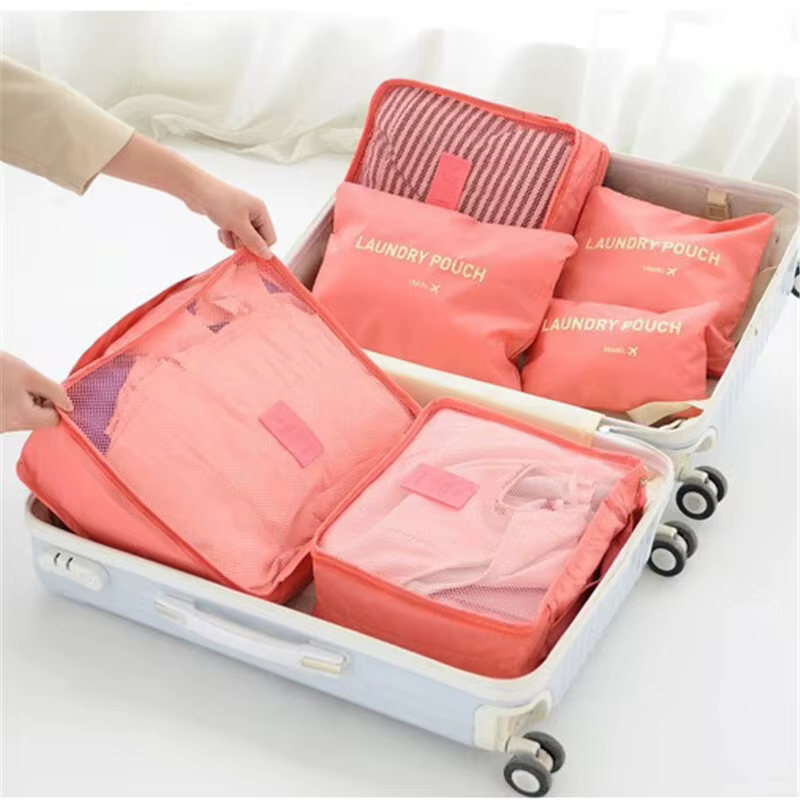 Lot de 6 pochettes de rangement pour valise de voyage