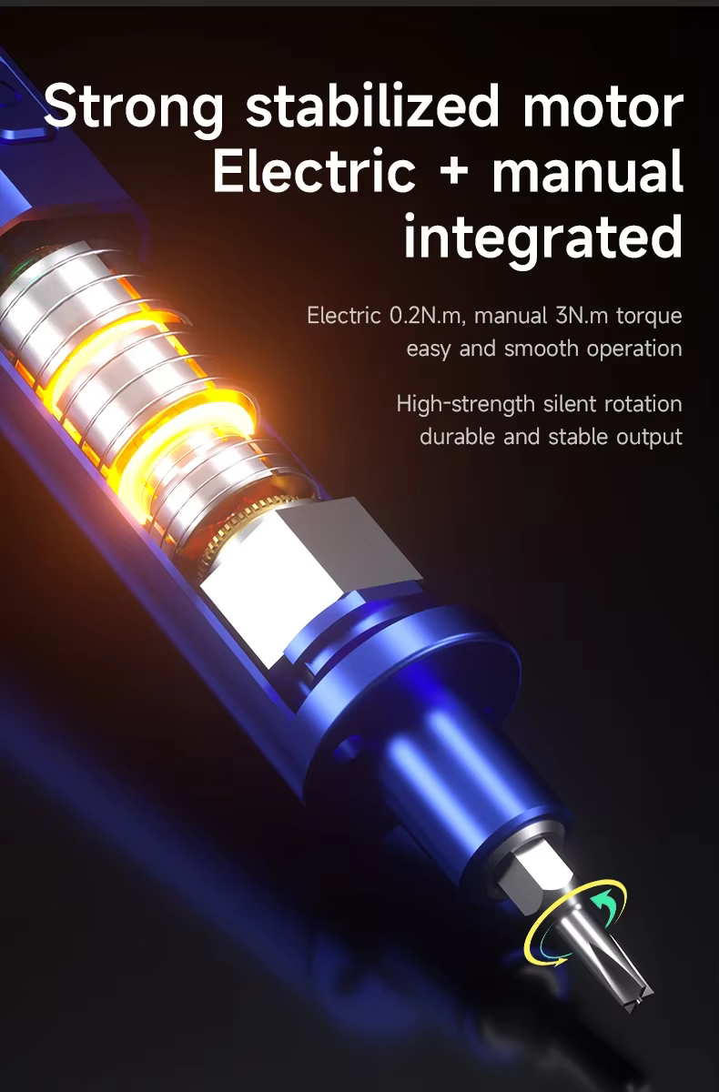 Tournevis électrique mécanique avec lumières LED
