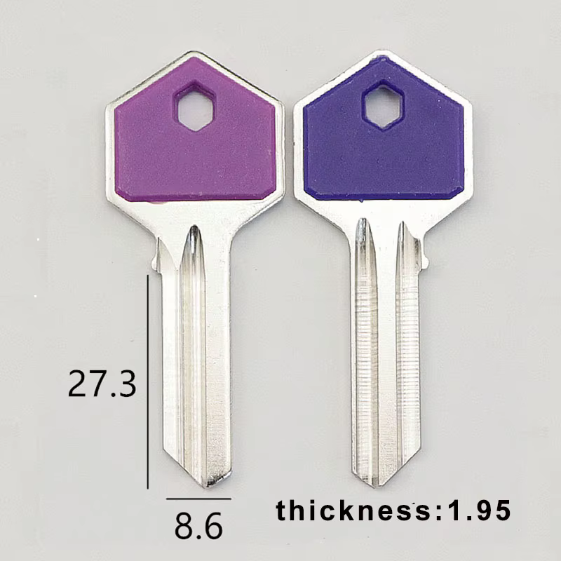 Clés de remplacement universelles à poignée colorée, adaptées aux serrures de porte de maison, 5 pièces/lot