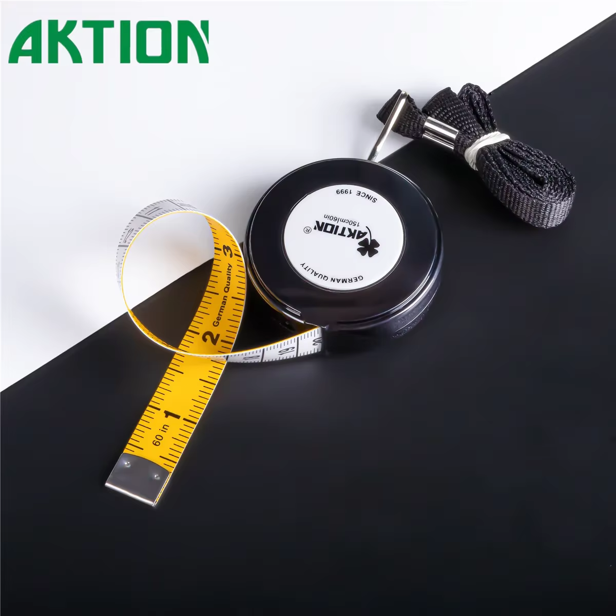 AKTION – ruban à mesurer rétractable à double échelle