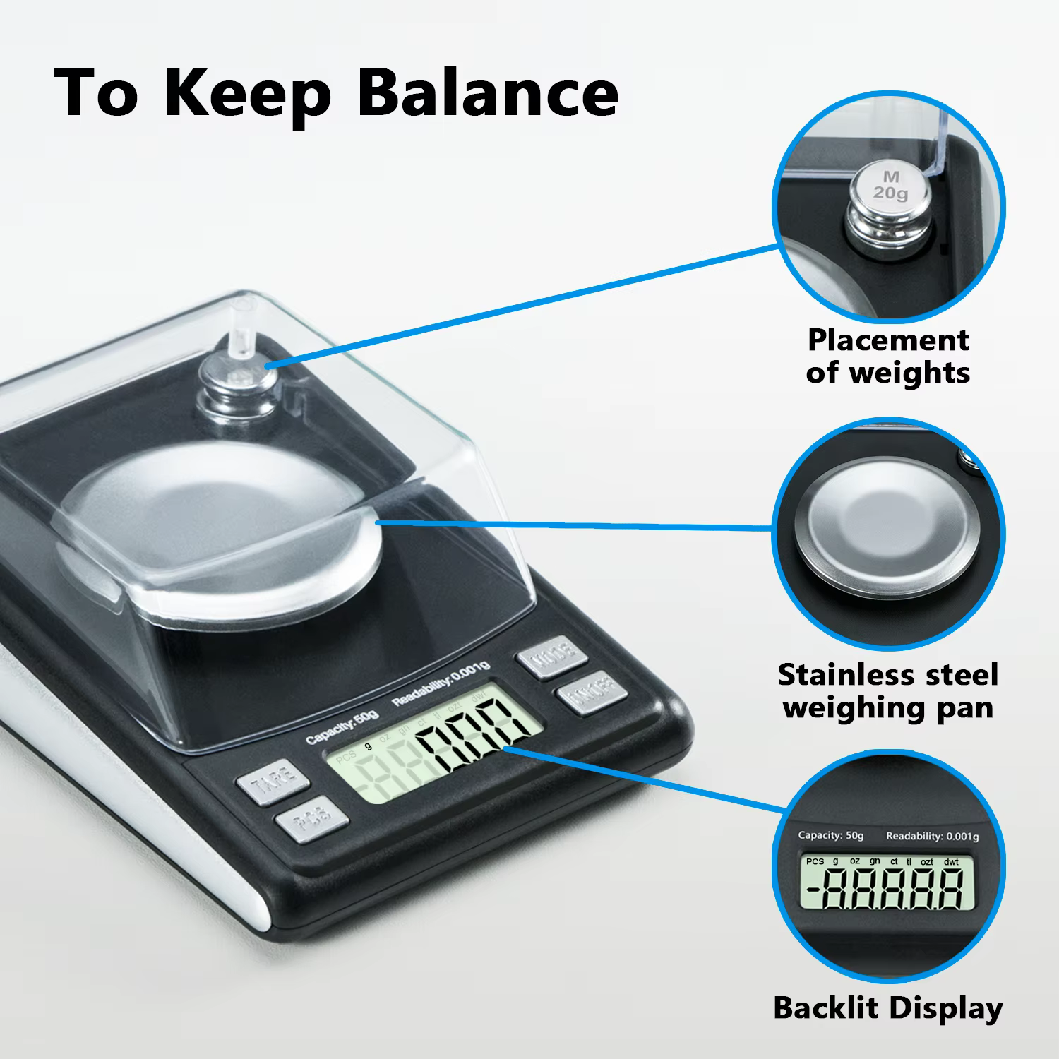 Balance de précision 50/0