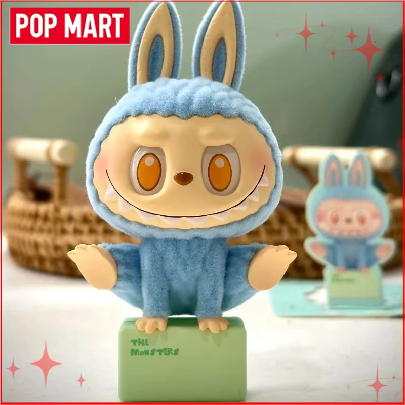 Figurines authentiques POP MART LABUBU THE MONSTERS Lazy Yoga Series