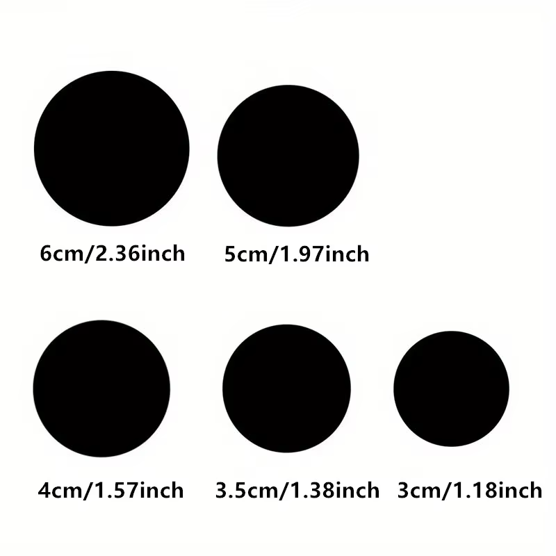 5 plaques métalliques magnétiques de 30 mm, 35 mm, 40 mm, 50 mm, 60 mm pour support de téléphone de voiture, disque autocollant en tôle pour téléphone portable et autres appareils intelligents