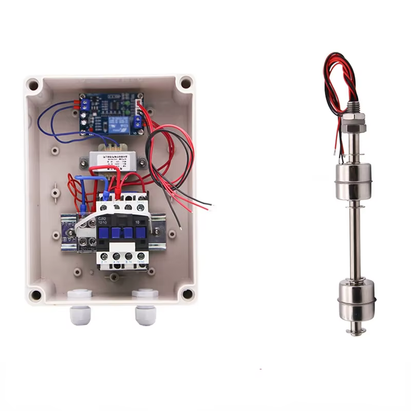 Length 100MM Double Floating Ball Stainless Steel Level Automatic Control Switch Sensor