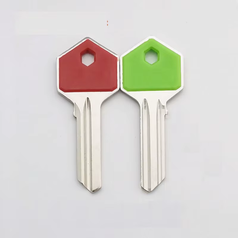Clés de remplacement universelles à poignée colorée, adaptées aux serrures de porte de maison, 5 pièces/lot