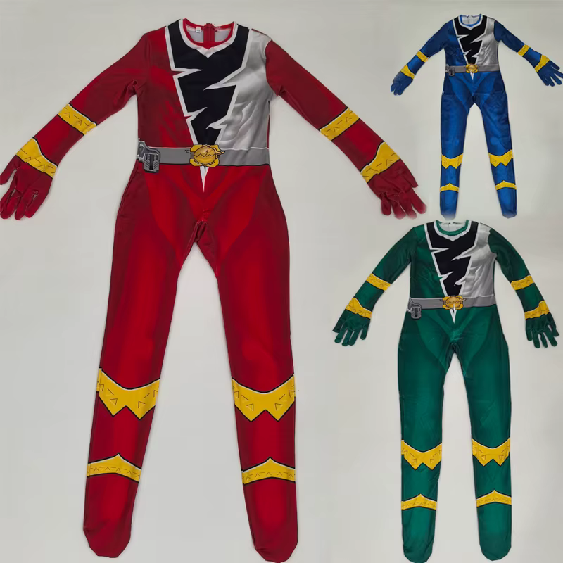 Anime fantaisie Ranger Kishiryu Sentai Ryusoulger Cosplay Costume combinaison Halloween fête