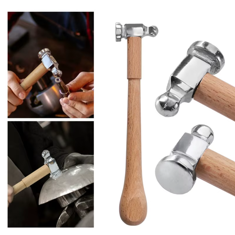 Marteau à bille avec manche en bois