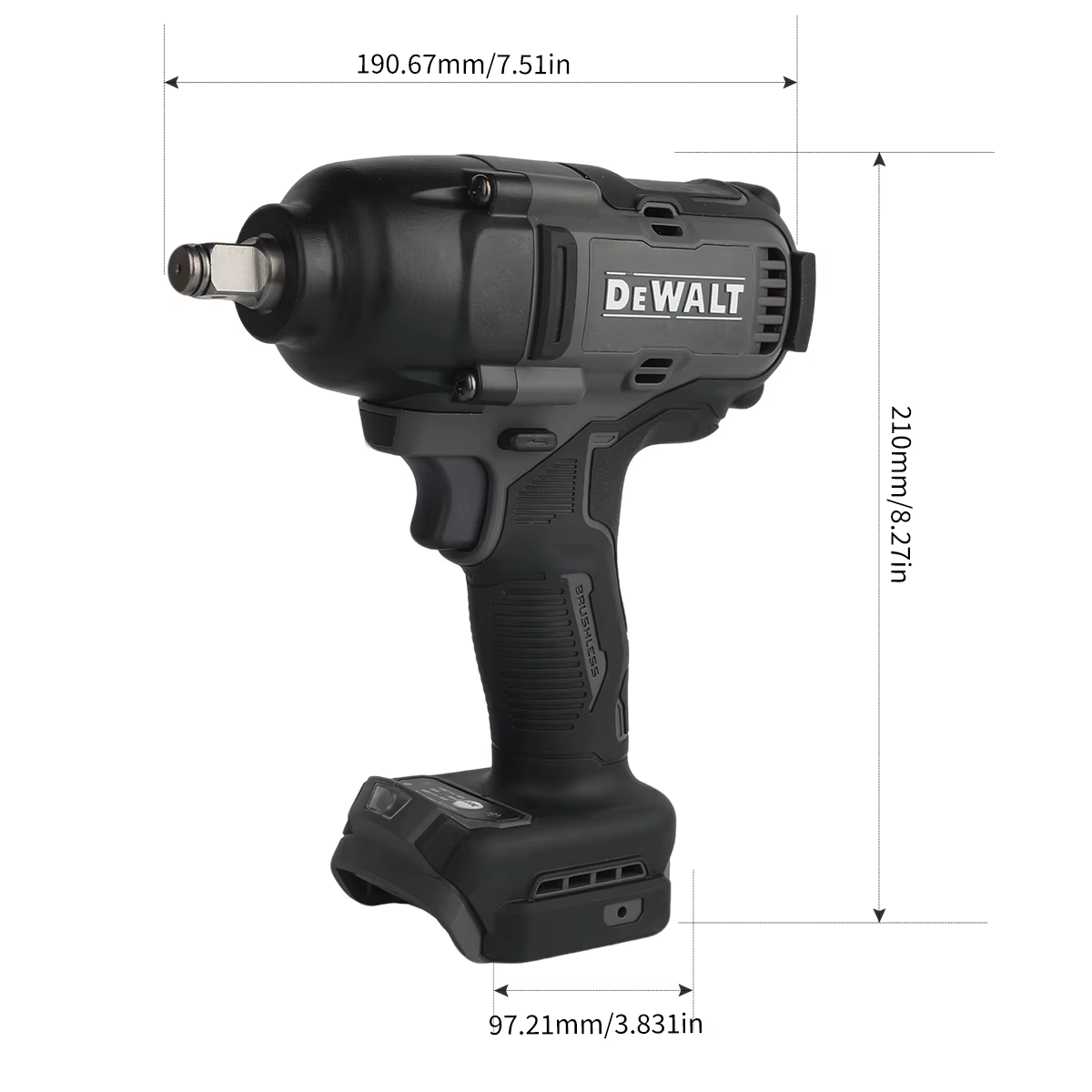 Clé à chocs électrique sans balais DeWalt DCF99M 20V à couple élevé