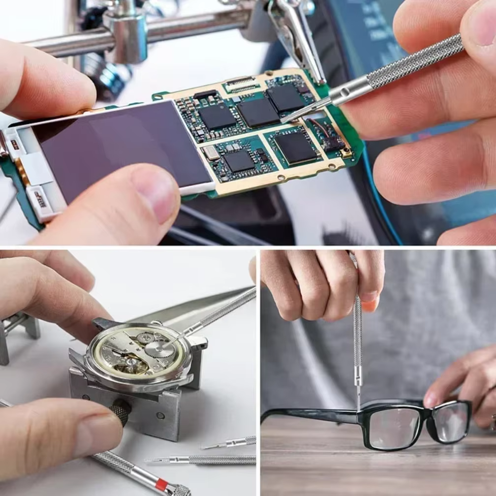 Tournevis en acier de 0.8 à 1.6mm pour la réparation de montres