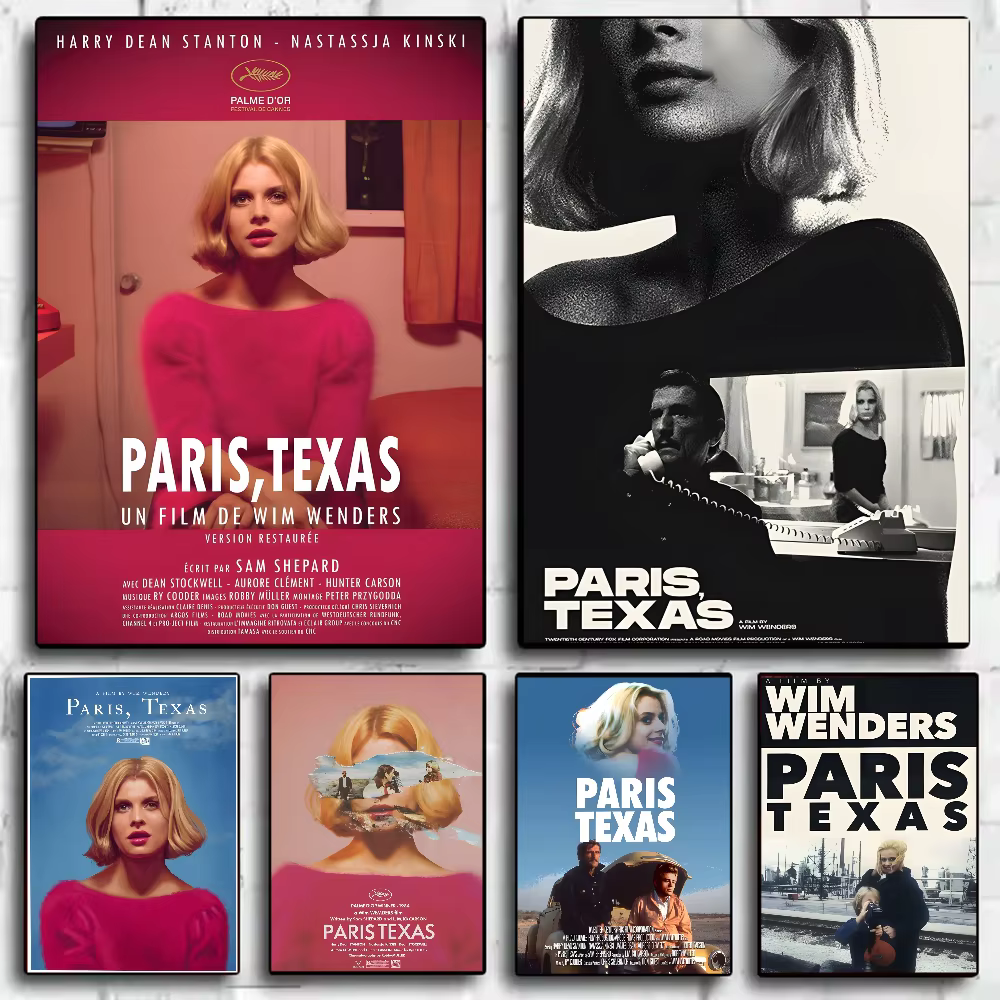 Affiche de film de route classique Paris Texas