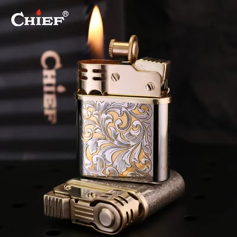 CHIEF – briquet à catapul mécanique rétro en laiton