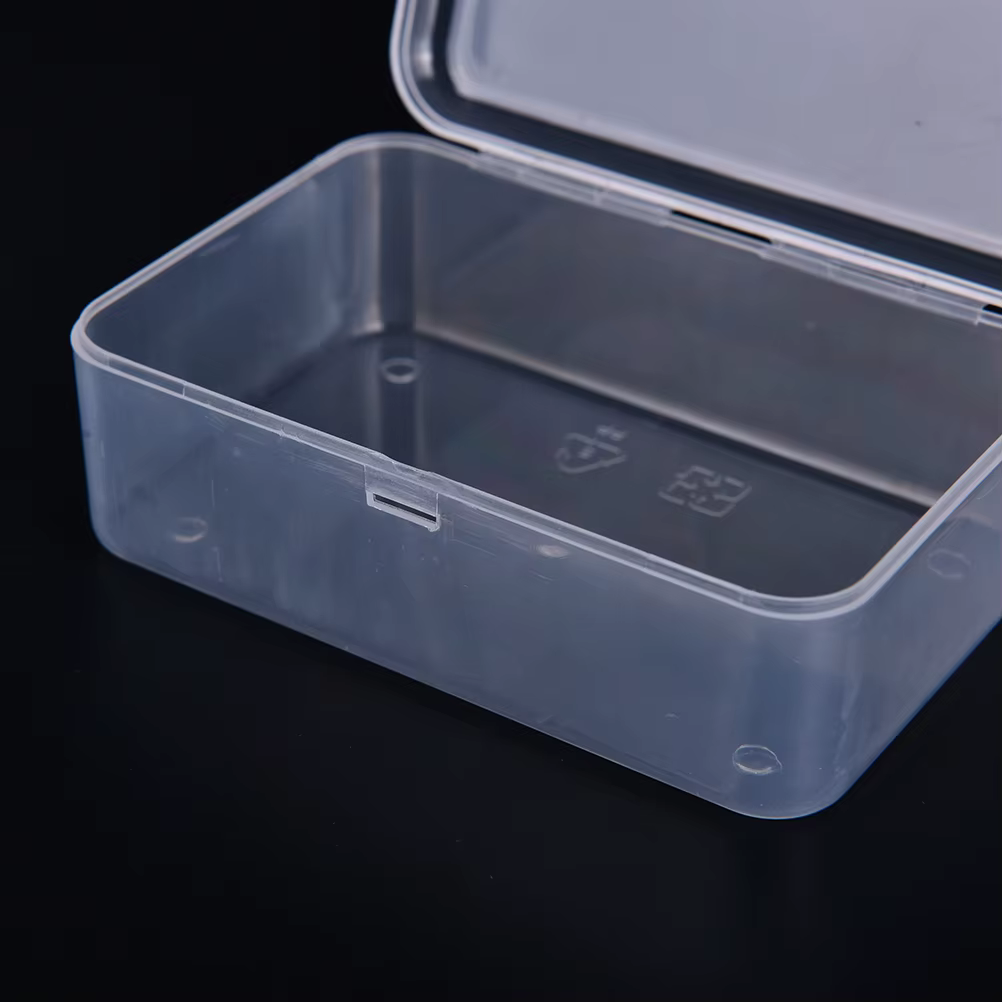 Boîte de rangement en plastique Transparent avec couvercle