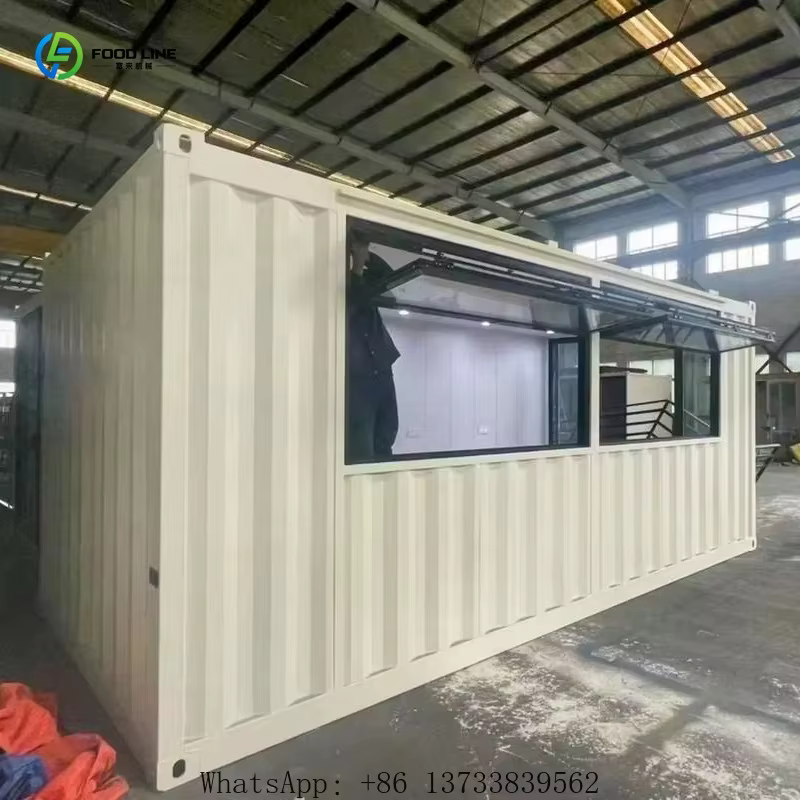 Cuisine extérieure personnalisée, couleur et dimensions sur mesure, magasin mobile préfabriqué, conteneur de transport extérieur portable