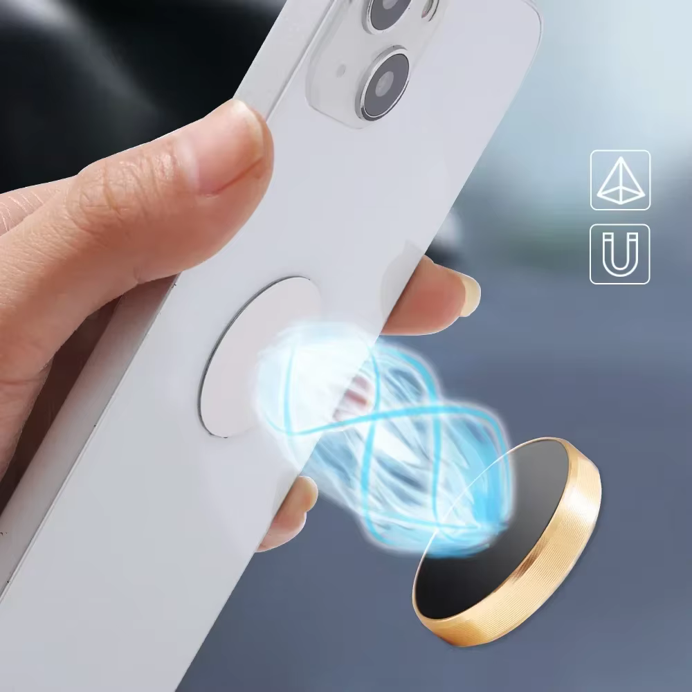 Plaque métallique magnétique pour support de téléphone magnétique pour voiture, support autocollant universel en feuille de fer, support magnétique pour téléphone portable, 1/20 pièces