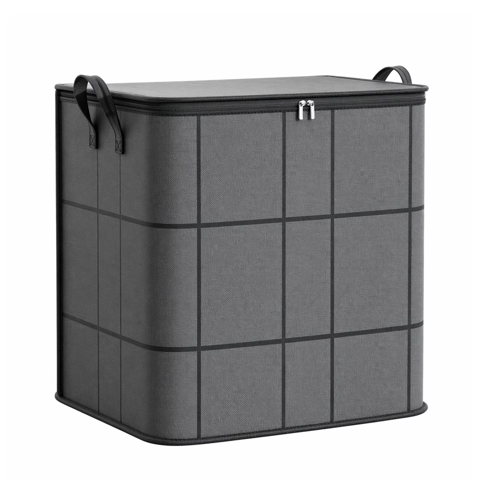 Organisateur de placard pliable en tissu avec fermeture éclair et poignée, grande capacité pour vêtements, linge, déménagement et voyage