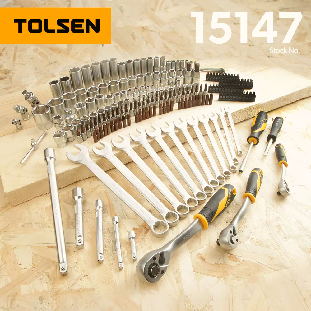 Coffret d'outils de 216 pièces, jeu de clés à douilles
