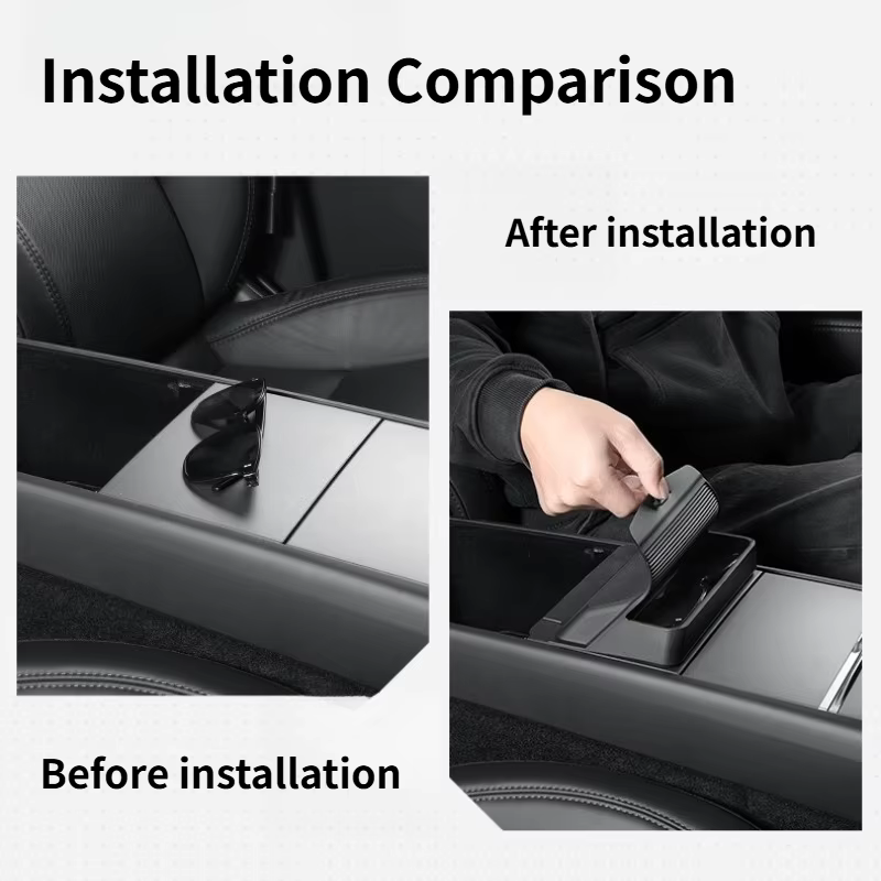 Plateau de rangement de lunettes de Console centrale pour Tesla modèle 3 Highland modèle Y Juniper, boîte de rangement de voiture en Silicone, organisateur d'accessoires