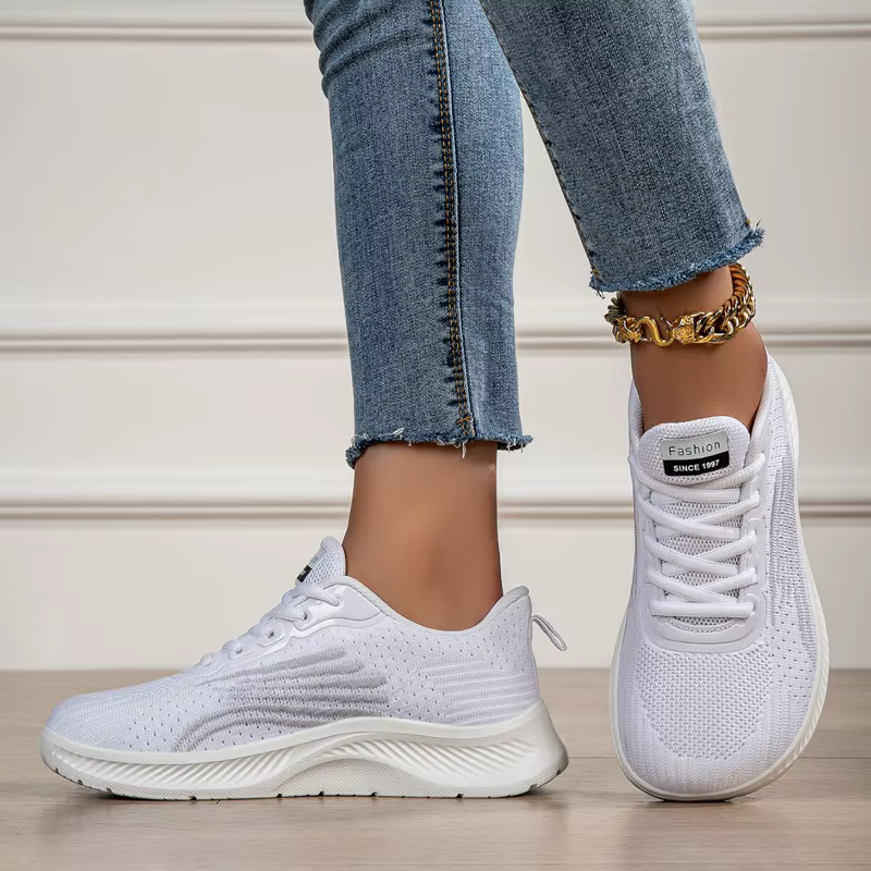 Baskets orthopédiques à bout large pour femmes, légères, décontractées, pour la marche, la course à pied, légères, respirantes, minimalistes