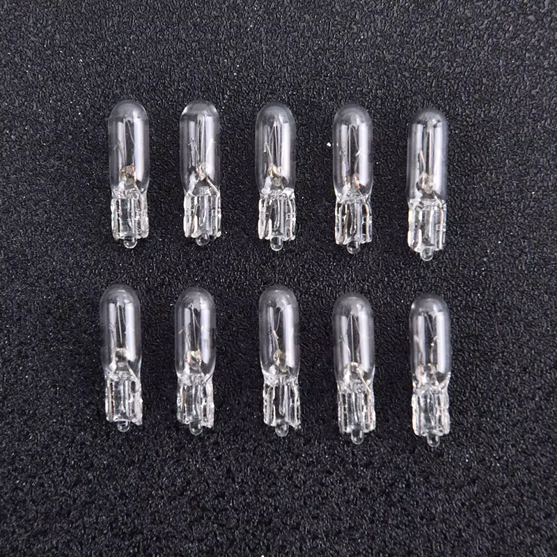 10 pièces/paquet 12V 1.2W T5 ampoule en verre tableau de bord