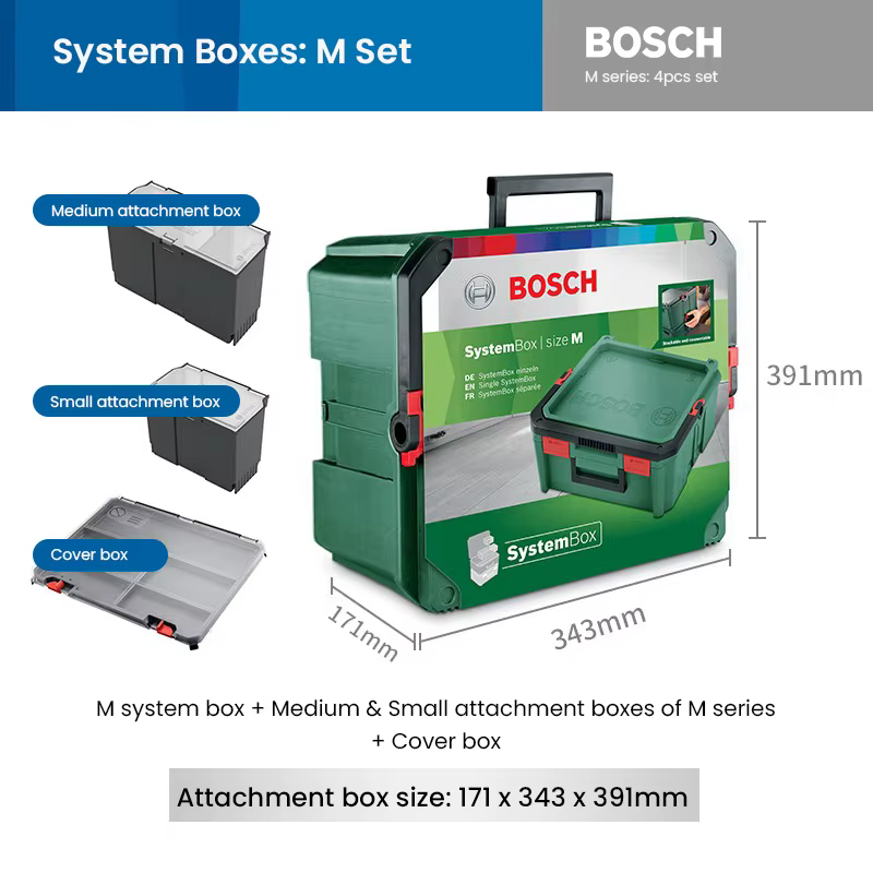 Bosch-Boîte à outils système empilable S et M
