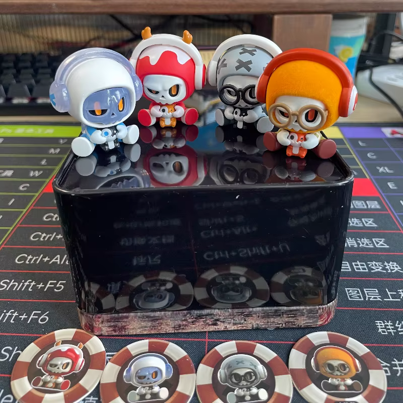 Véritable bébé Mr. Bone boîte aveugle figurines d'anime Mini jouet à la mode