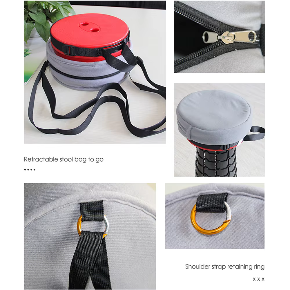 Sac à bandoulière pour tabouret, large Application, pochette télescopique pour tabouret, coussin doux, Organization télescopique, sac de tabouret pliant de Camping