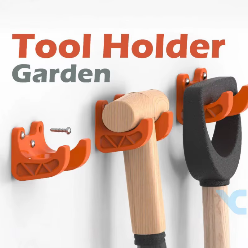 Support mural robuste pour outils de jardin