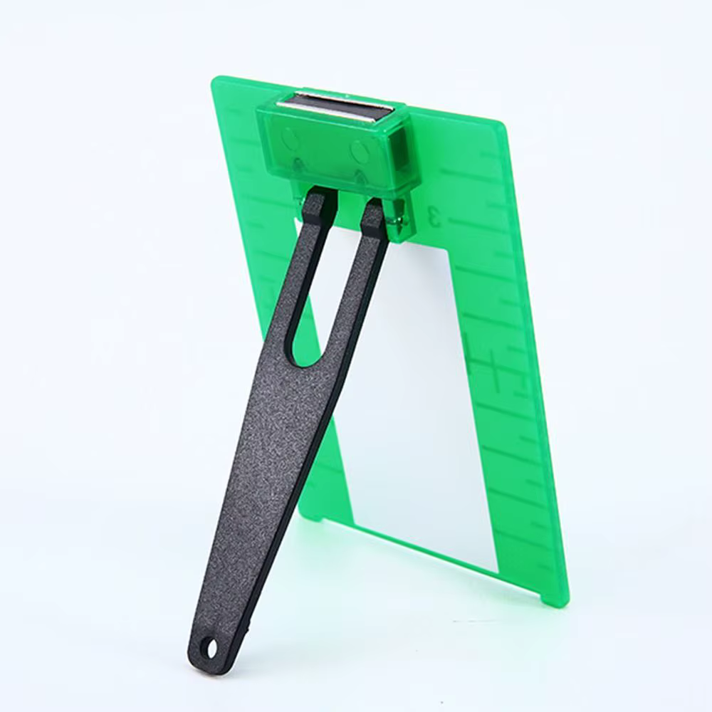 2 pièces Plaque de visée laser rouge/vert à double échelle verticale/horizontale