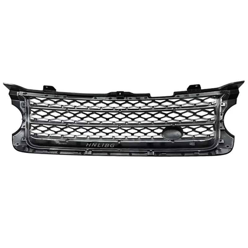 Grilles de course pour Land Rover Range Rover 2010, modèle original, grille de pare-chocs avant en maille argentée à bords noirs, accessoire de voiture Lr028108