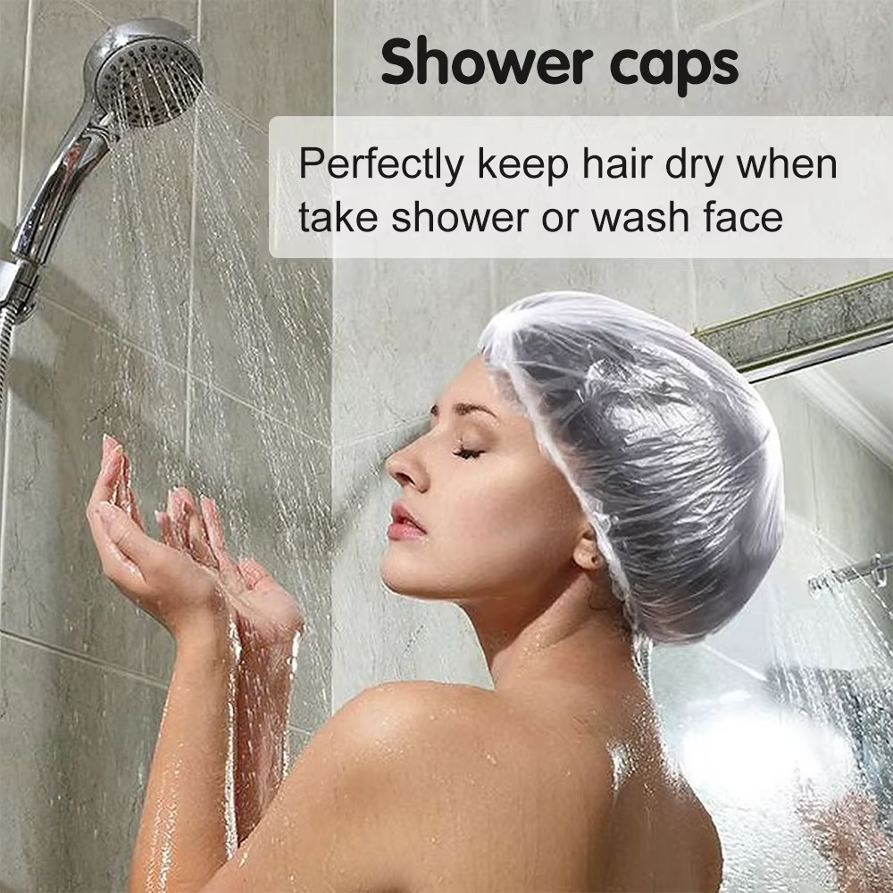 Bonnet de douche Transparent jetable
