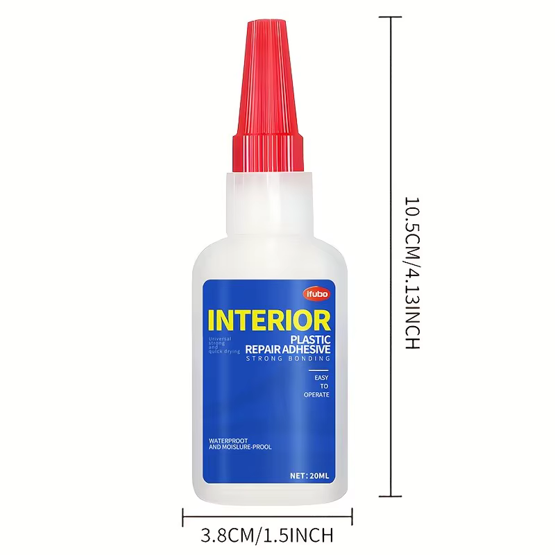 Colle professionnelle pour réparation de toit de voiture : adhésif fort imperméable à séchage rapide pour métal/plastique/caoutchouc et motos