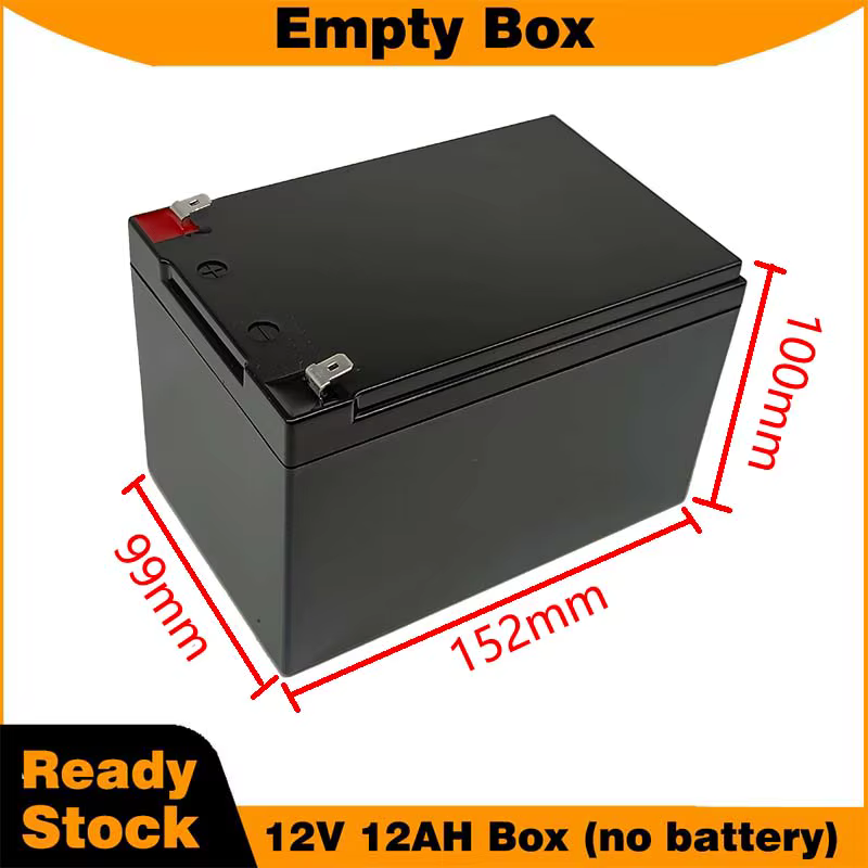 Boîtier en plastique vide pour batterie 12V 12AH